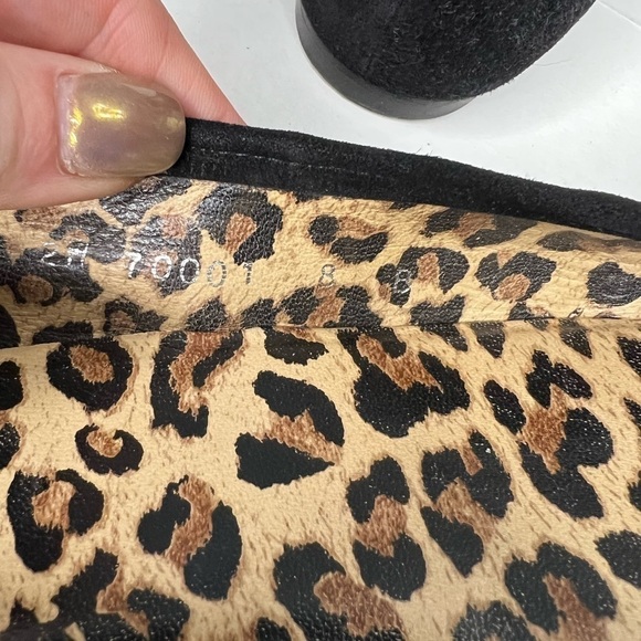 Stuart Weitzman Suede Ballet Flats with Raised Criss Cross Pattern - Picture 7 of 9